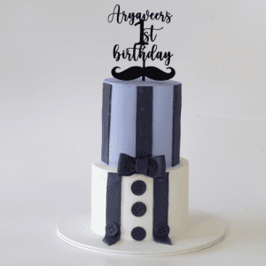 Little Man Theme Birthday Cake