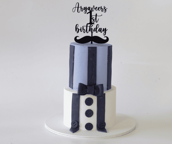 Little Man Theme Birthday Cake
