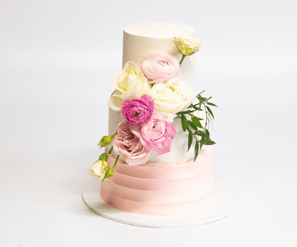 Floral theme cake