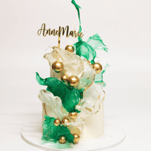 Green Theme Cake