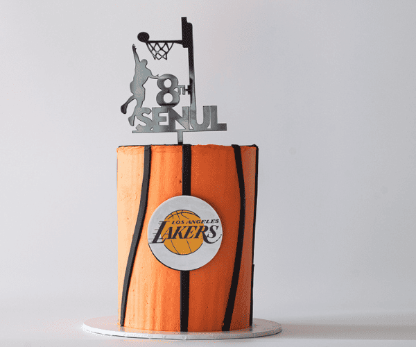basketball theme cake