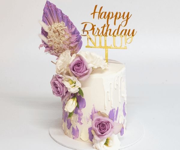 purple palm cake