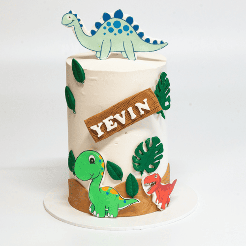 dinosaur theme cake