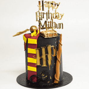 Harry Potter Black Theme Cake