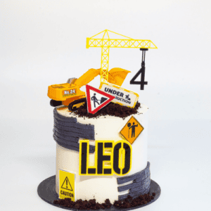 construction theme cake